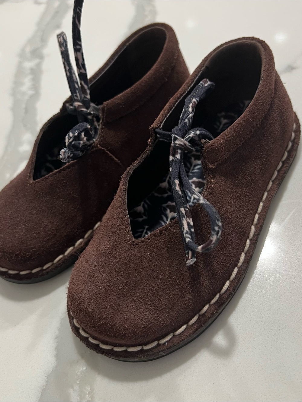 Toddler girls ZARA Suede Lace-Up Shoes Size EUR 23 -US 7 - Picture 5 of 9